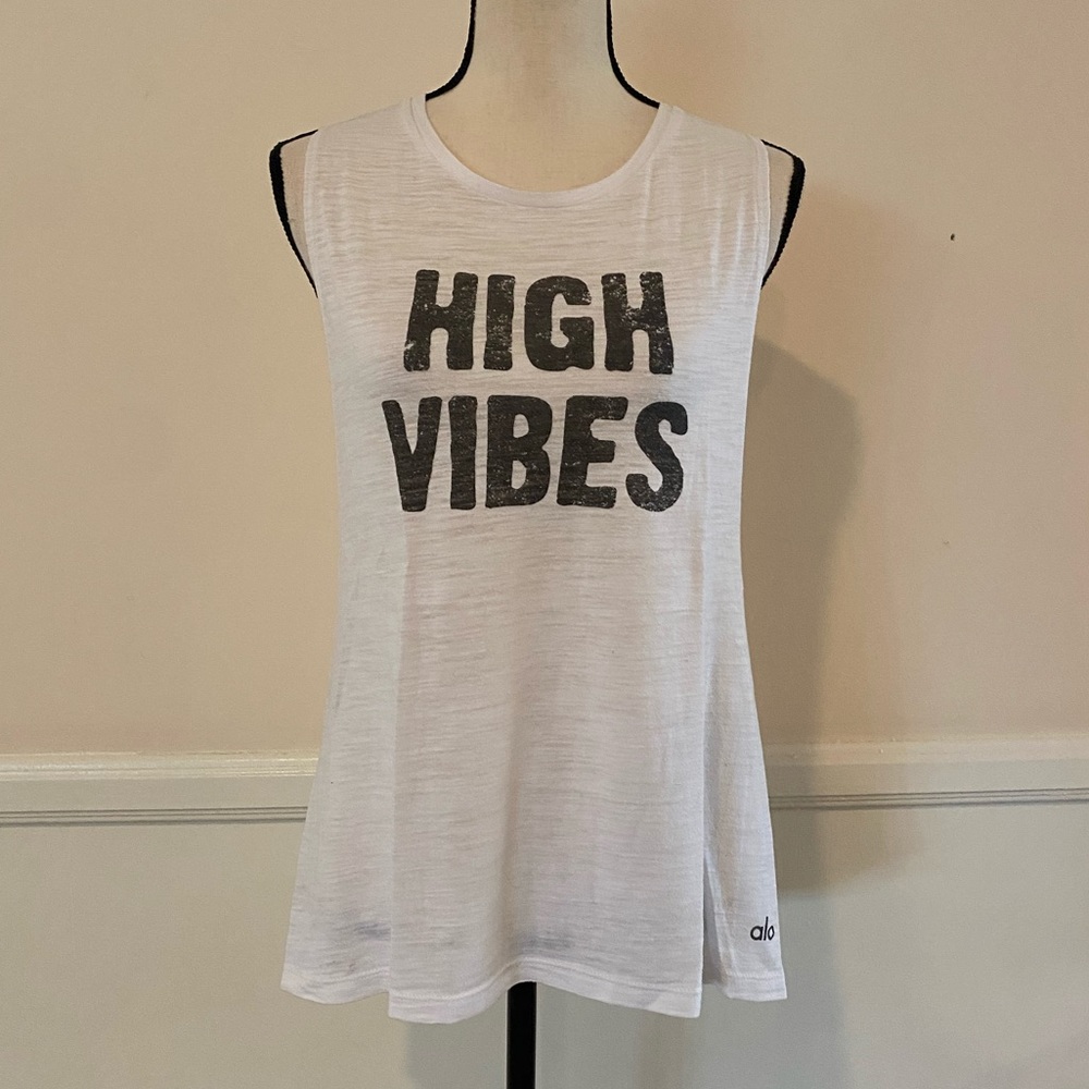 Alo “High Vibes” Graphic Tank